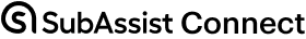 Subassist connect logo in black